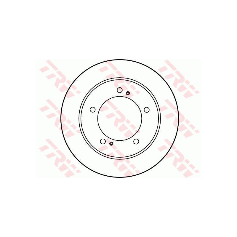 Jeu de 2 disques de frein TRW