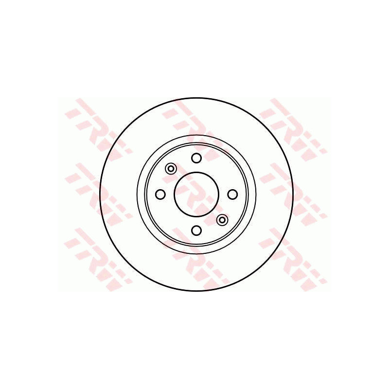 Jeu de 2 disques de frein TRW