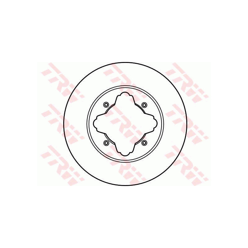 Jeu de 2 disques de frein TRW