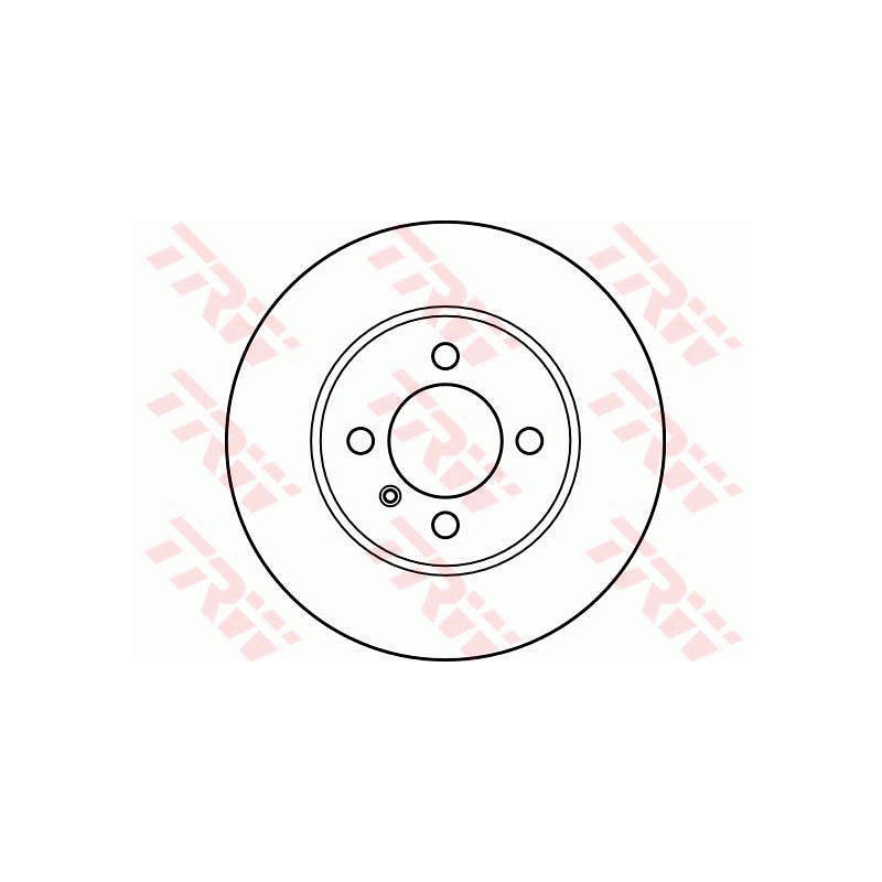 Jeu de 2 disques de frein TRW