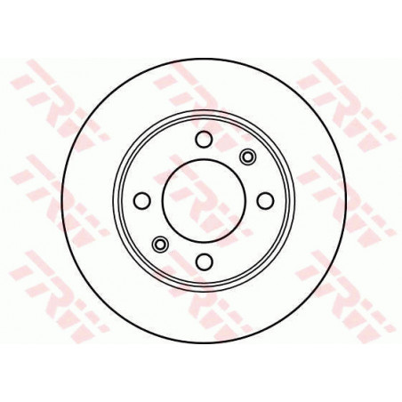 Jeu de 2 disques de frein TRW