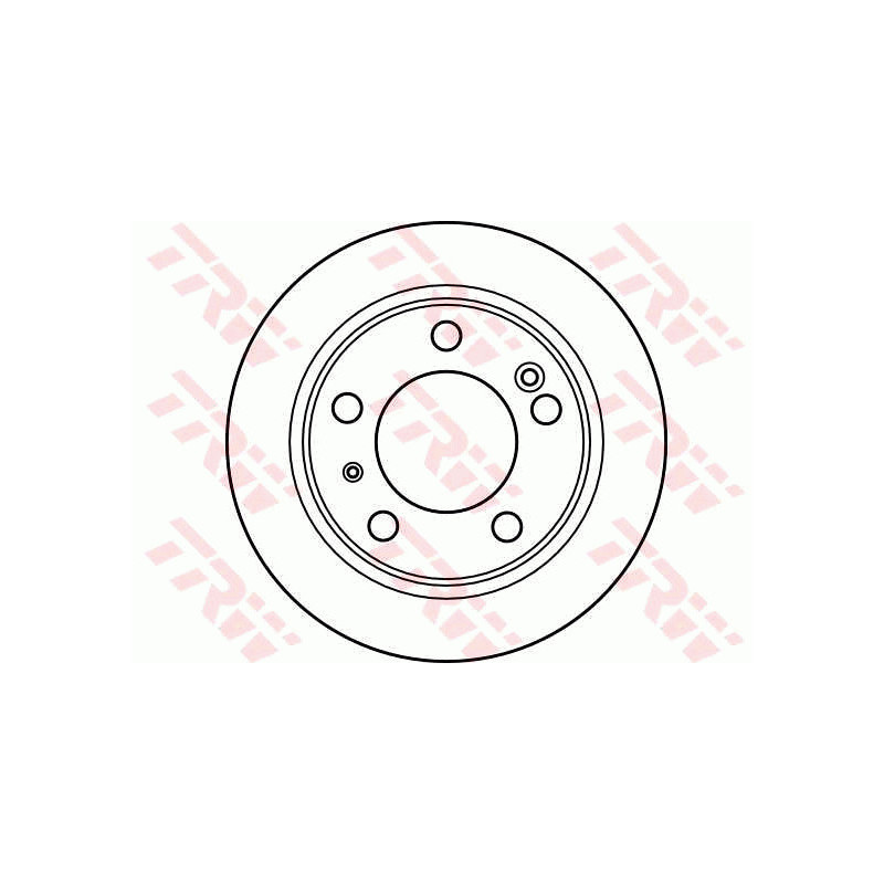 Jeu de 2 disques de frein TRW