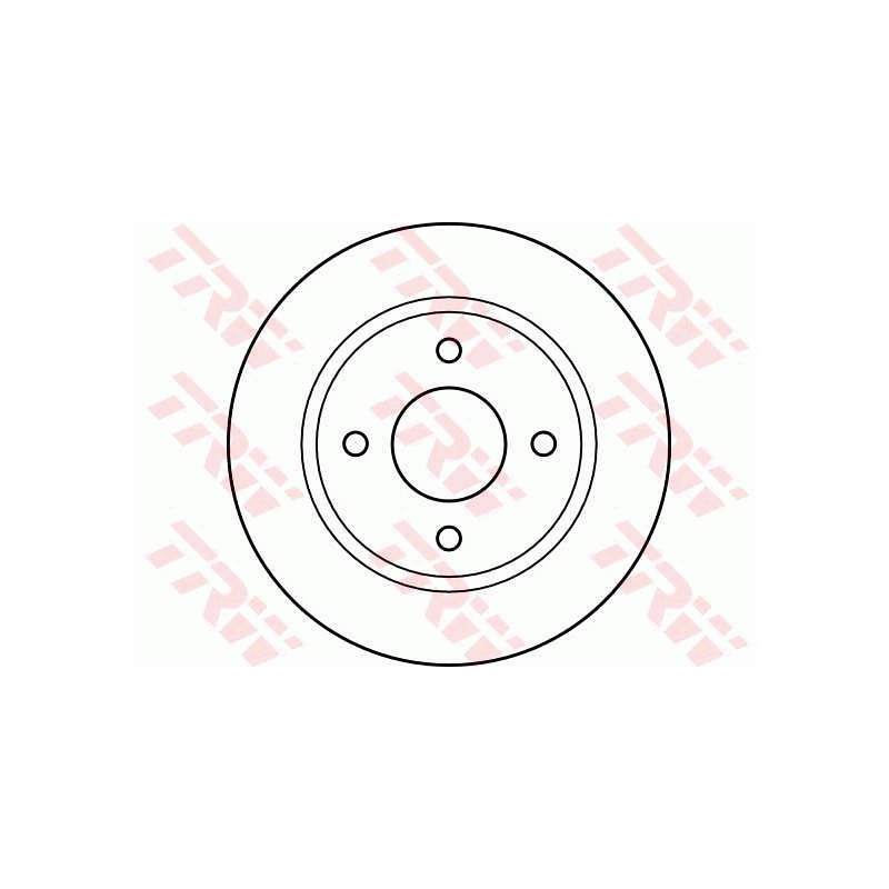 Jeu de 2 disques de frein TRW