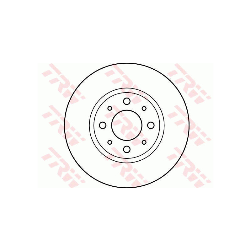 Jeu de 2 disques de frein TRW