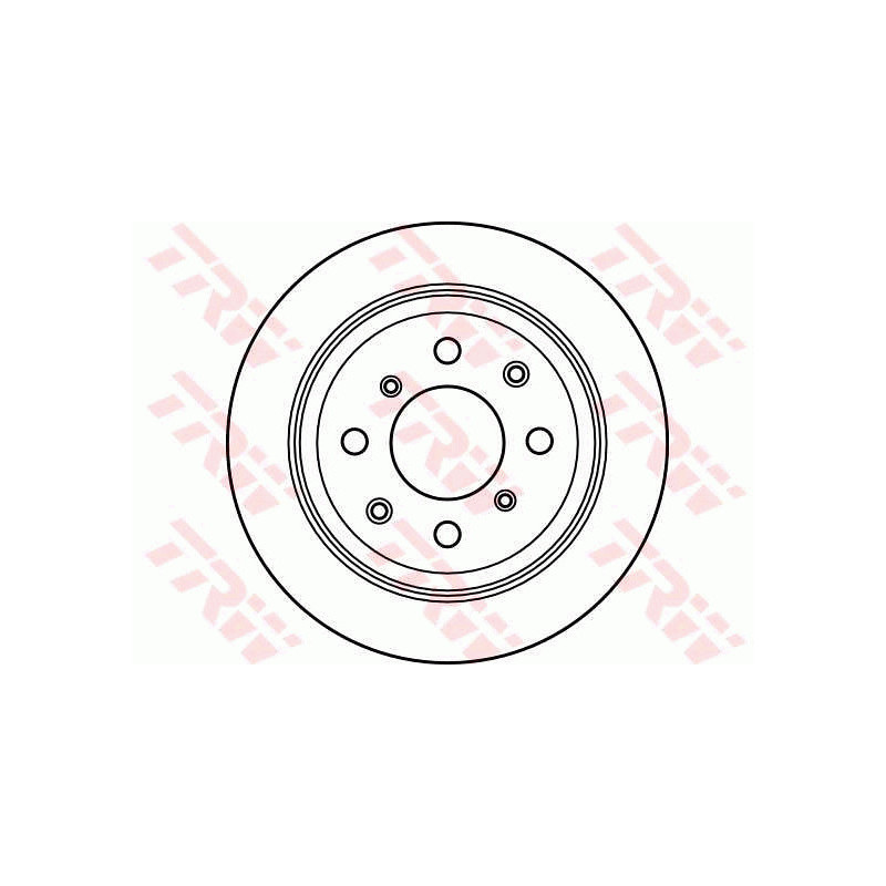 Jeu de 2 disques de frein TRW