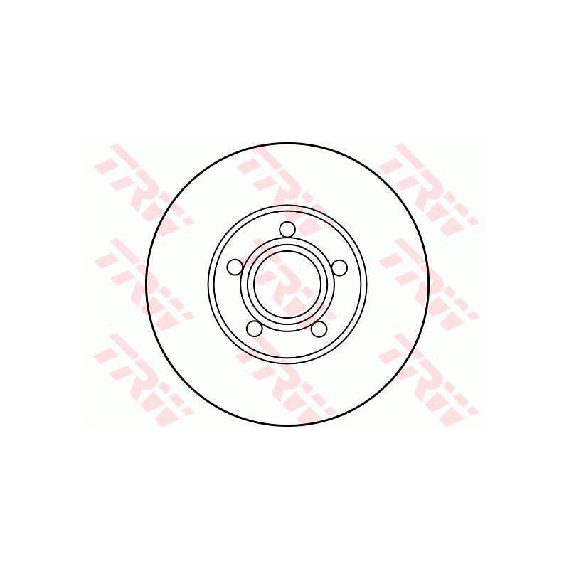 Jeu de 2 disques de frein TRW