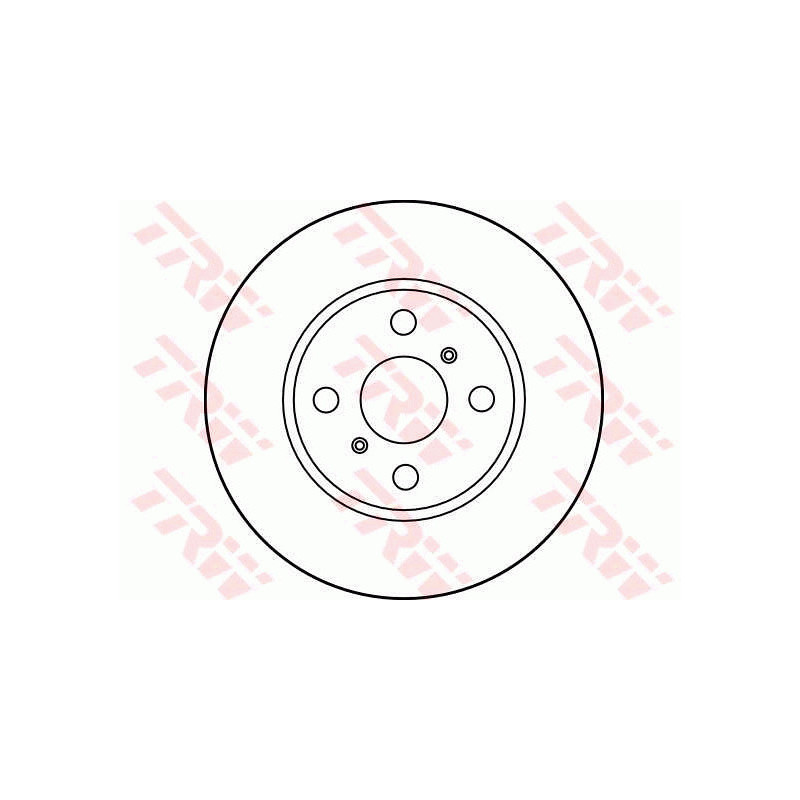 Jeu de 2 disques de frein TRW