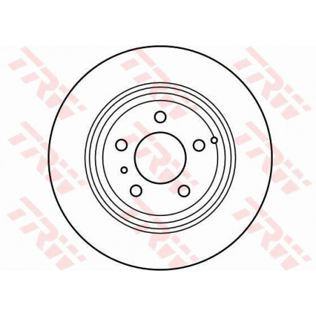 Jeu de 2 disques de frein TRW