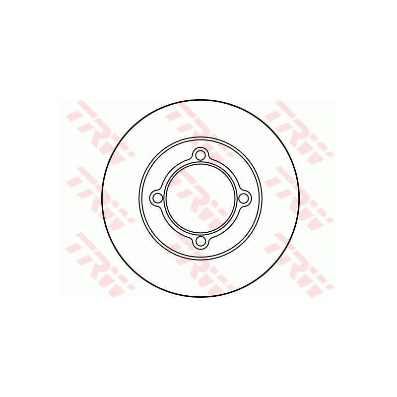 Jeu de 2 disques de frein TRW