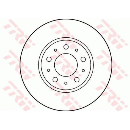 Jeu de 2 disques de frein TRW