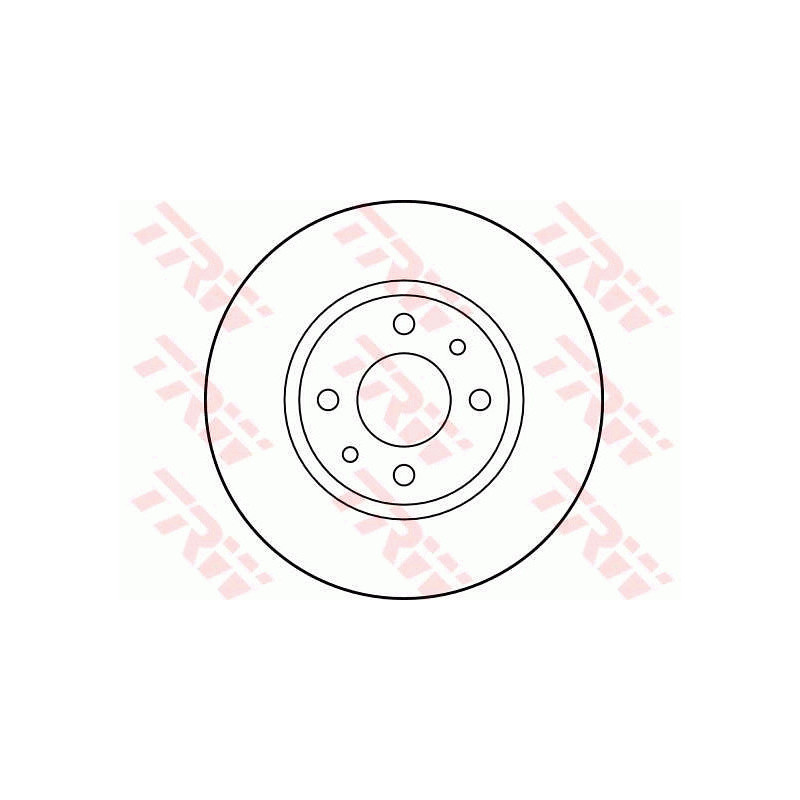 Jeu de 2 disques de frein TRW