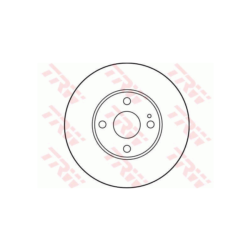 Jeu de 2 disques de frein TRW