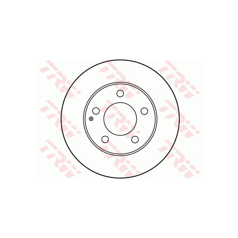 Jeu de 2 disques de frein TRW