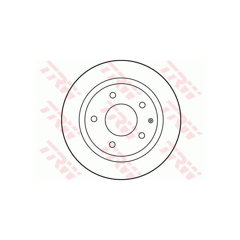 Jeu de 2 disques de frein TRW