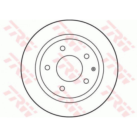 Jeu de 2 disques de frein TRW