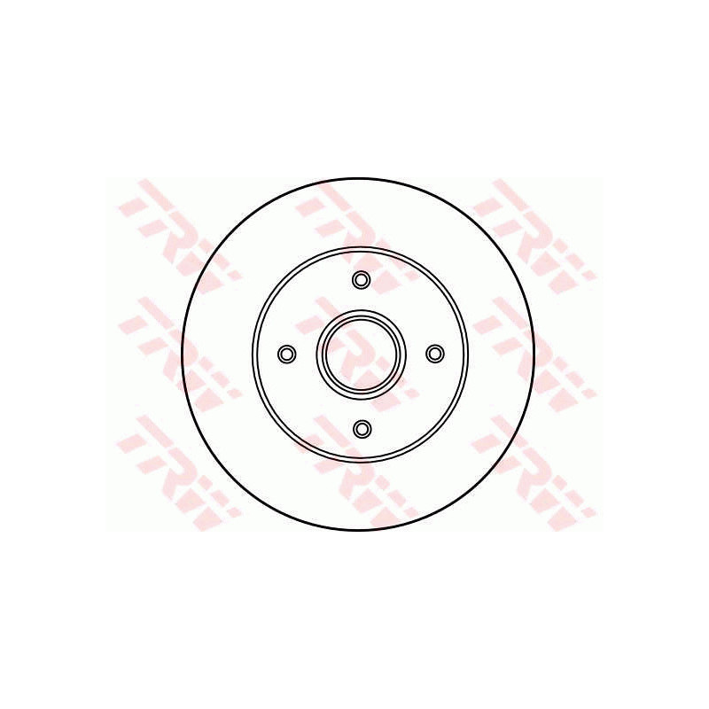 Jeu de 2 disques de frein TRW