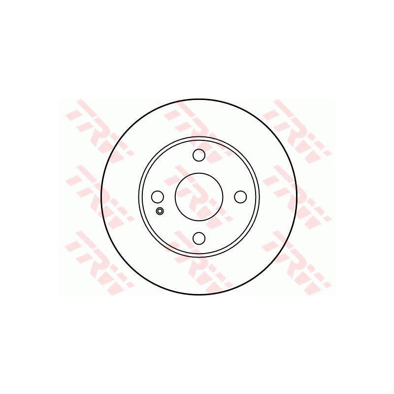 Jeu de 2 disques de frein TRW