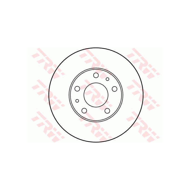 Jeu de 2 disques de frein TRW