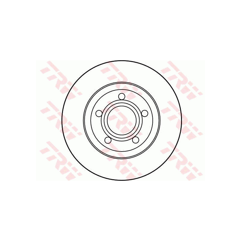 Jeu de 2 disques de frein TRW