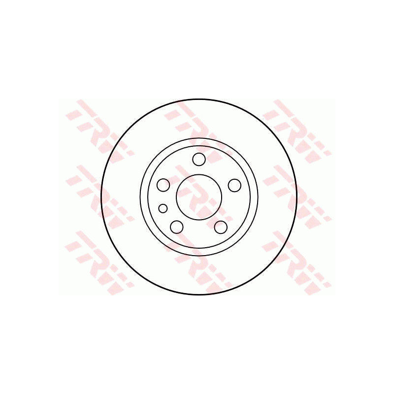 Jeu de 2 disques de frein TRW
