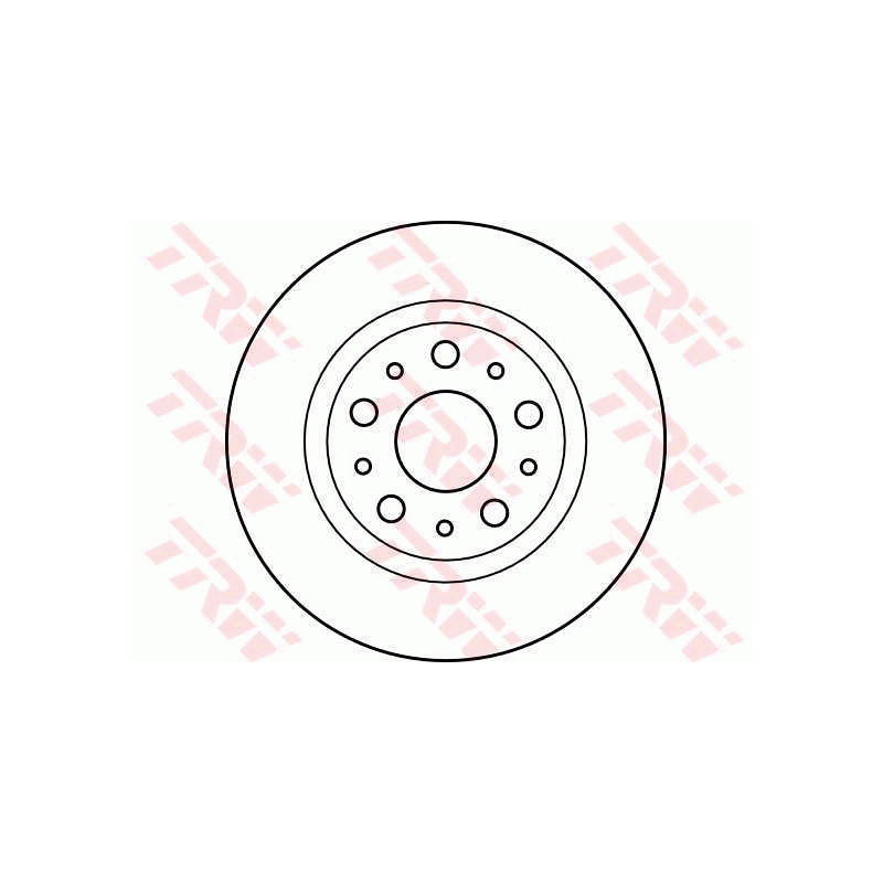 Jeu de 2 disques de frein TRW