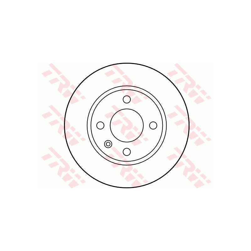 Jeu de 2 disques de frein TRW