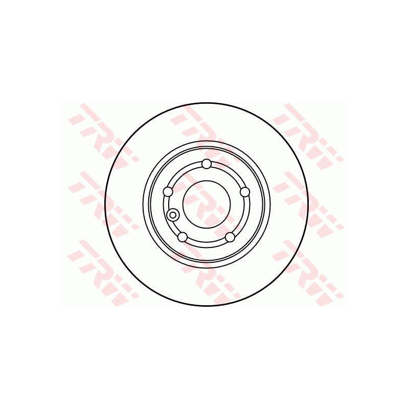Jeu de 2 disques de frein TRW