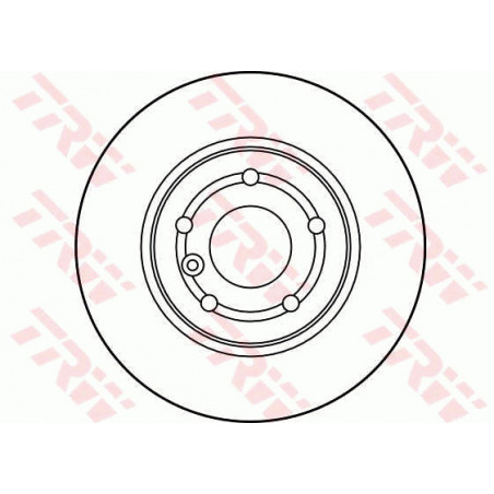 Jeu de 2 disques de frein TRW