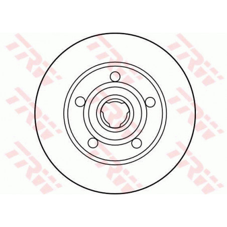 Jeu de 2 disques de frein TRW