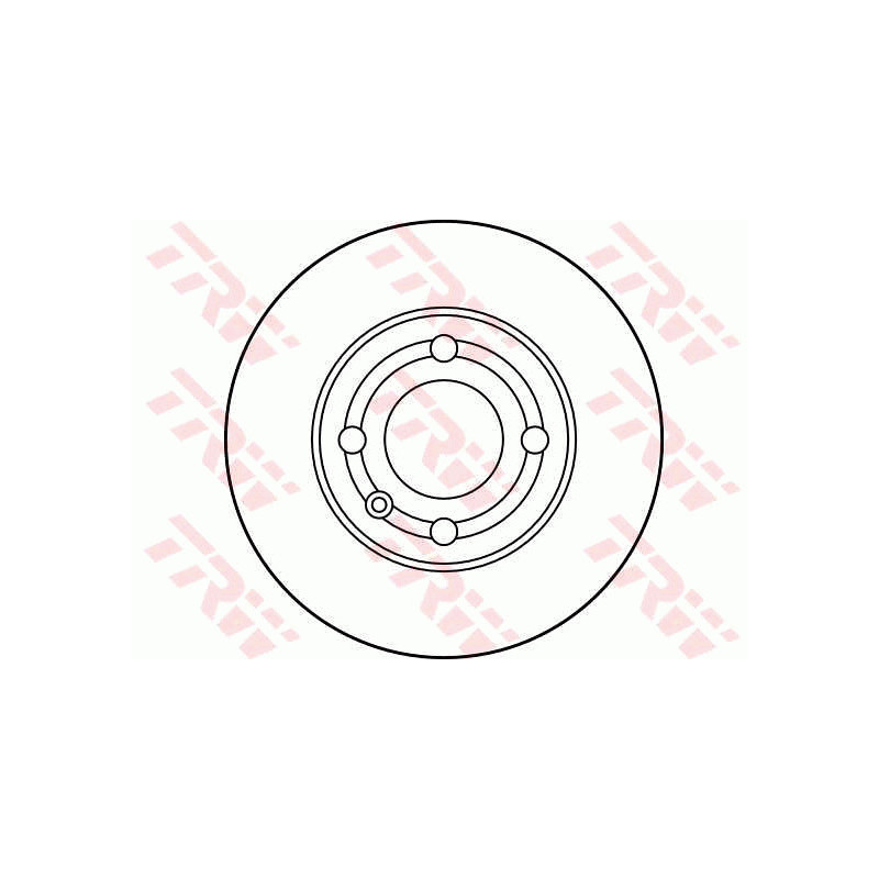 Jeu de 2 disques de frein TRW