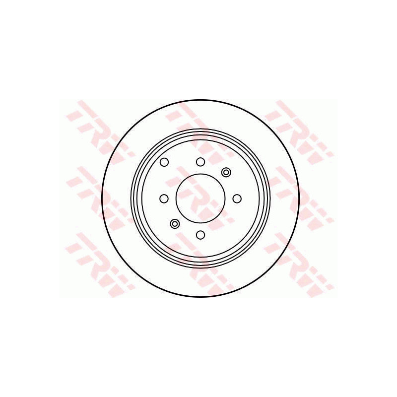 Jeu de 2 disques de frein TRW