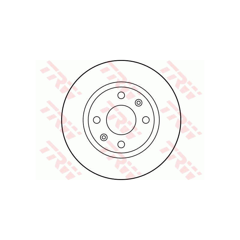 Jeu de 2 disques de frein TRW