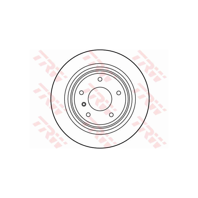 Jeu de 2 disques de frein TRW