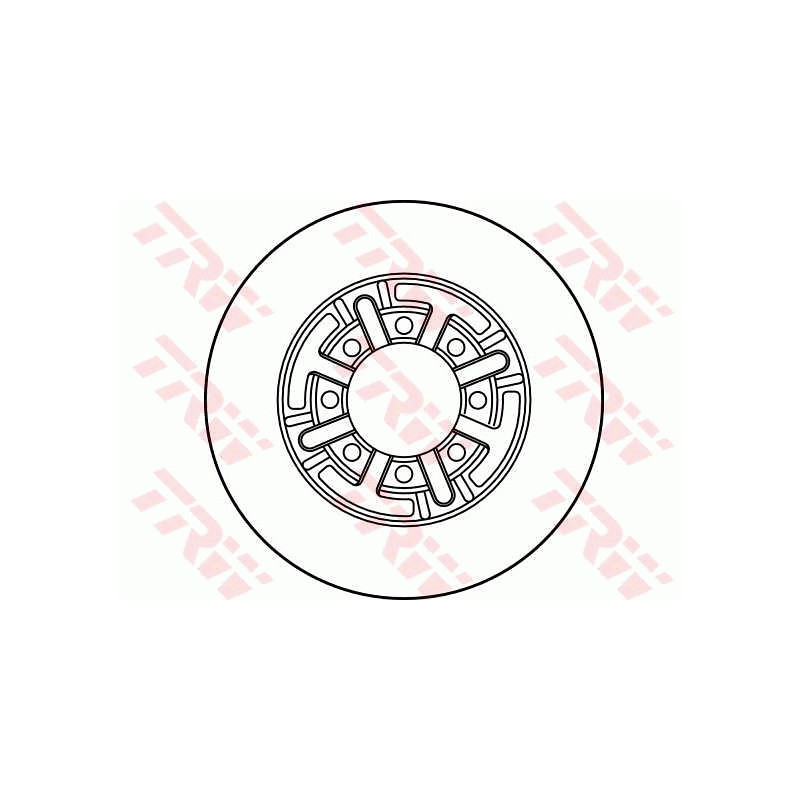 Jeu de 2 disques de frein TRW