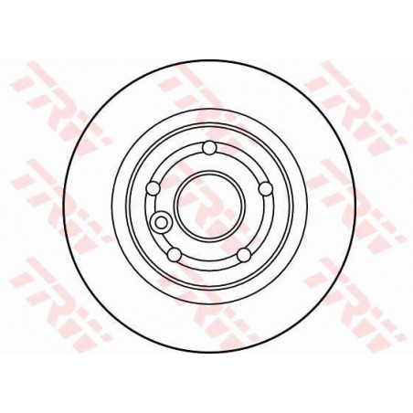 Jeu de 2 disques de frein TRW