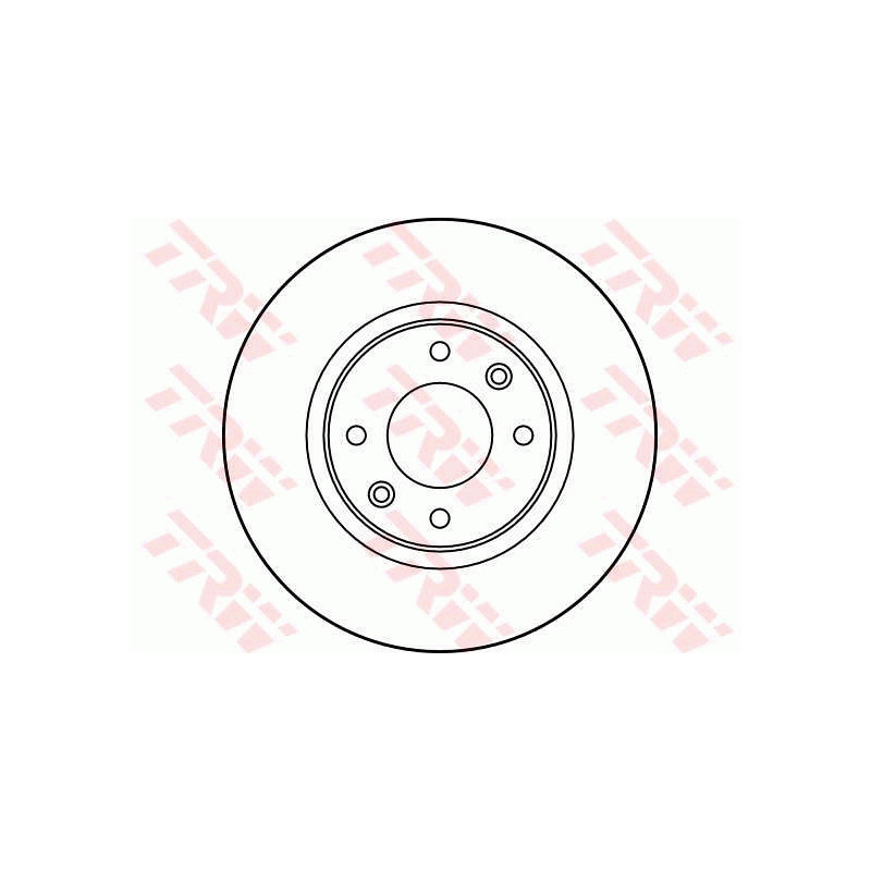 Jeu de 2 disques de frein TRW