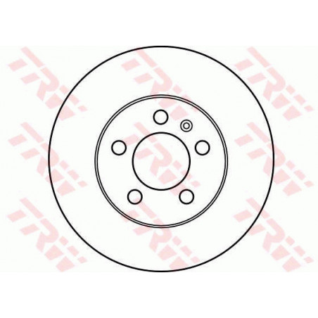 Jeu de 2 disques de frein TRW