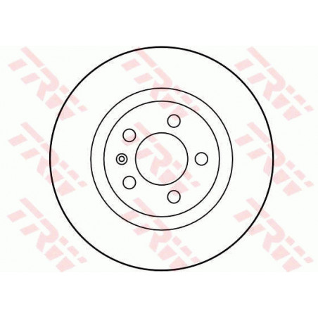 Jeu de 2 disques de frein TRW