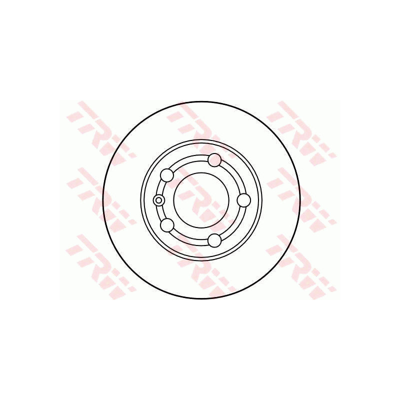 Jeu de 2 disques de frein TRW