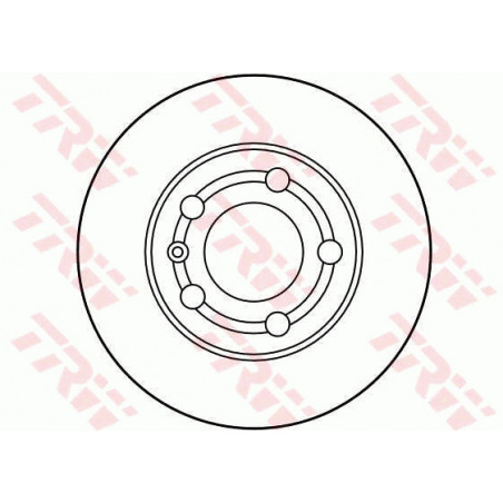 Jeu de 2 disques de frein TRW