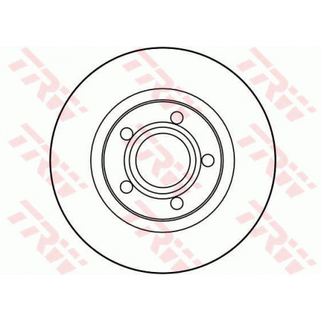 Jeu de 2 disques de frein TRW