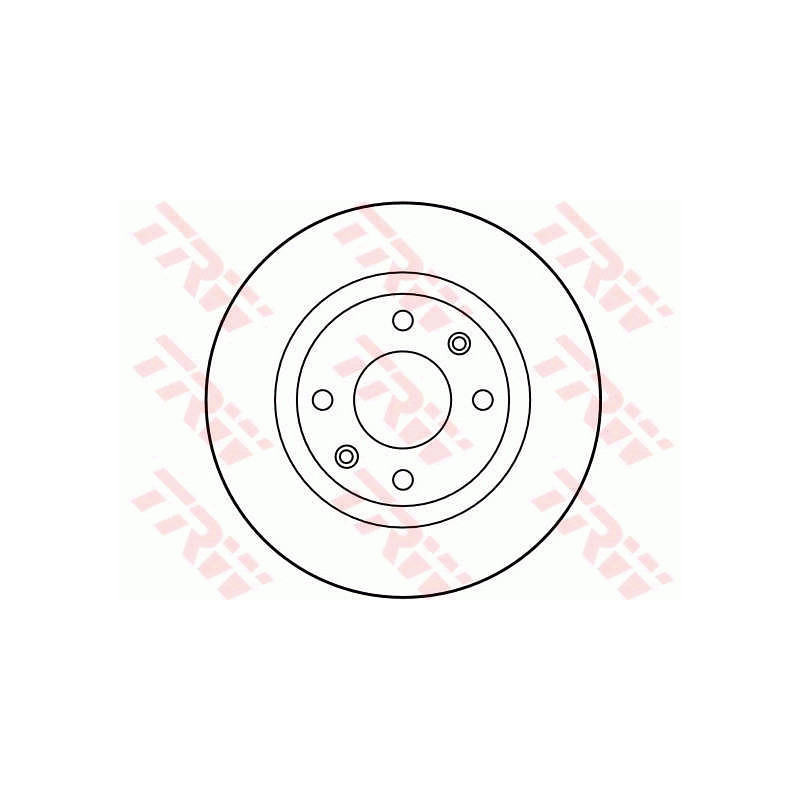 Jeu de 2 disques de frein TRW