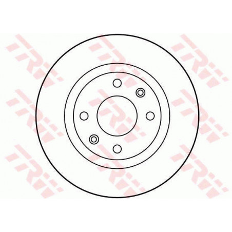 Jeu de 2 disques de frein TRW