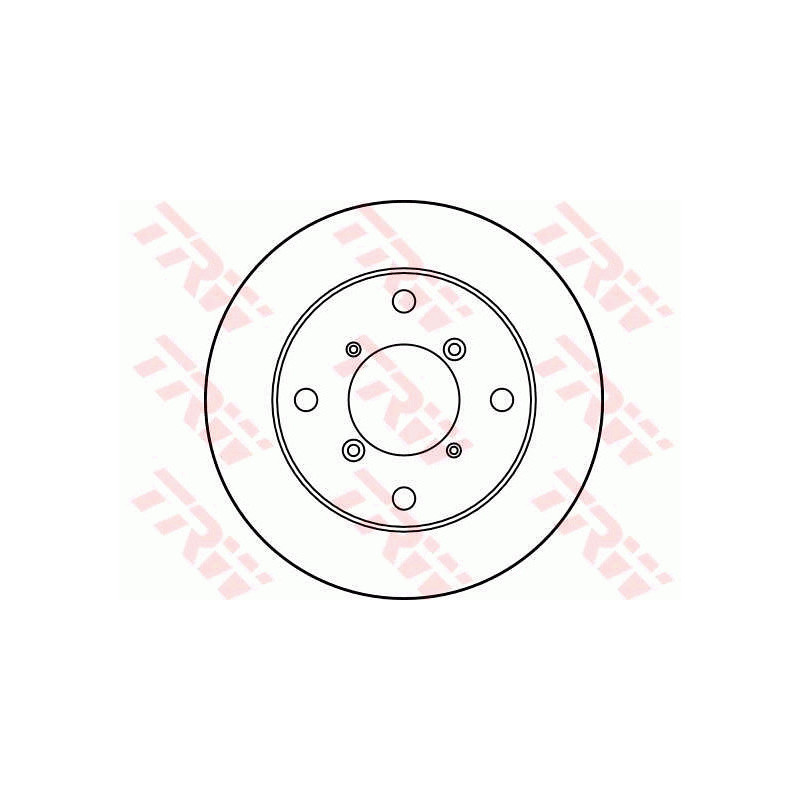Jeu de 2 disques de frein TRW