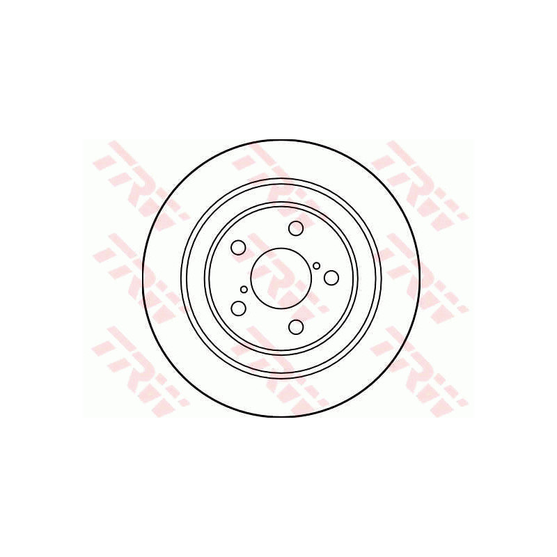 Jeu de 2 disques de frein TRW