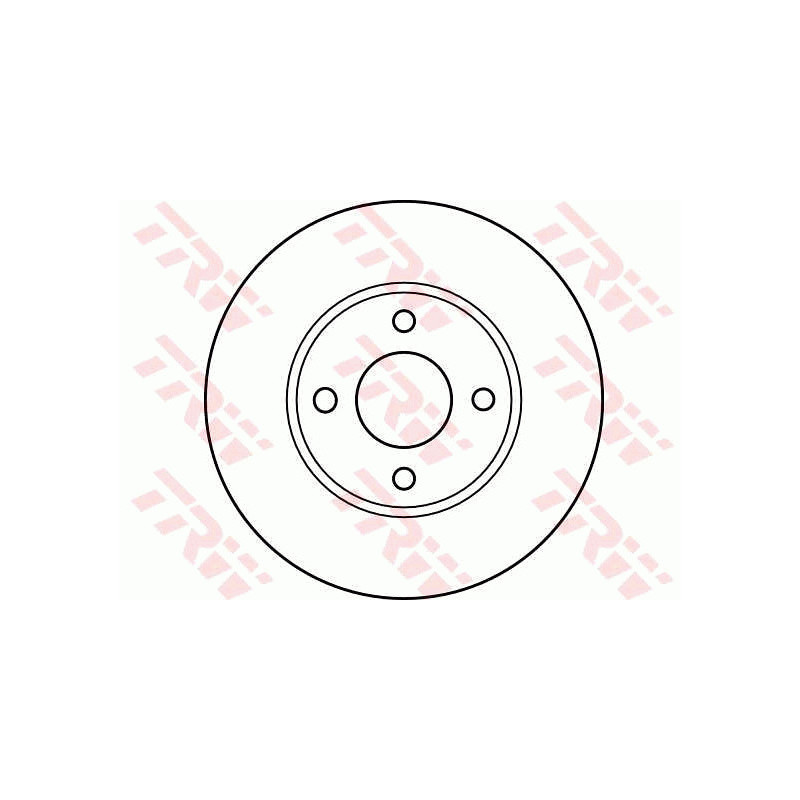 Jeu de 2 disques de frein TRW