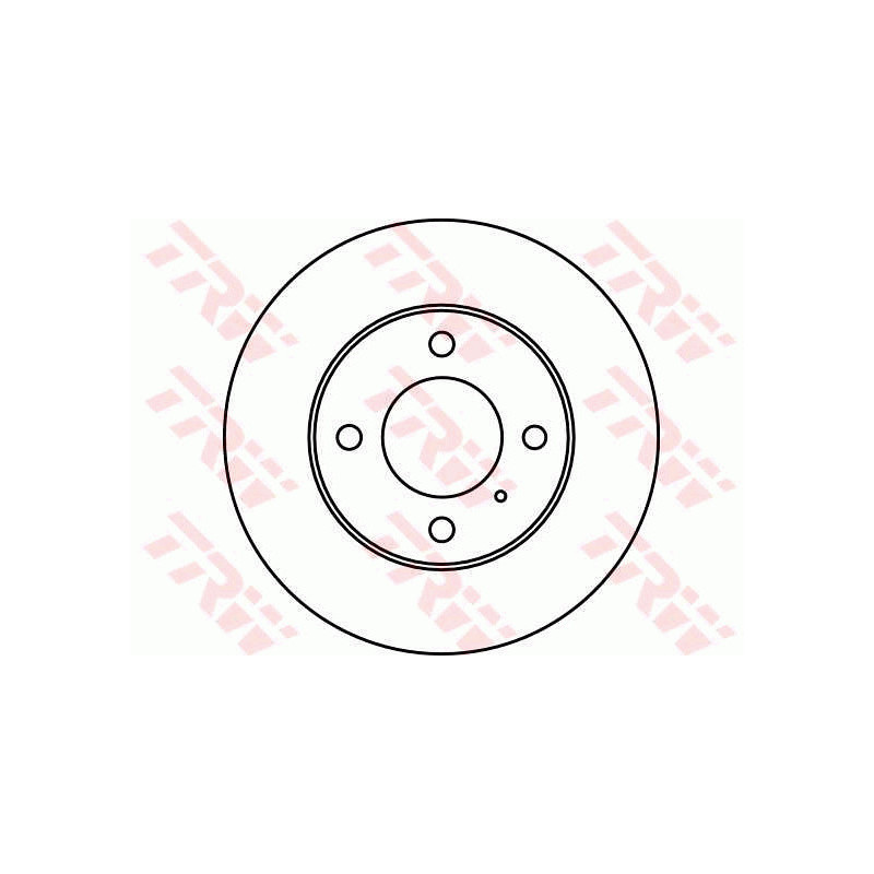 Jeu de 2 disques de frein TRW