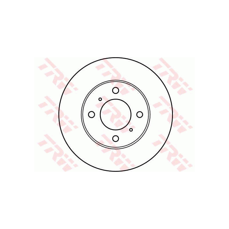 Jeu de 2 disques de frein TRW