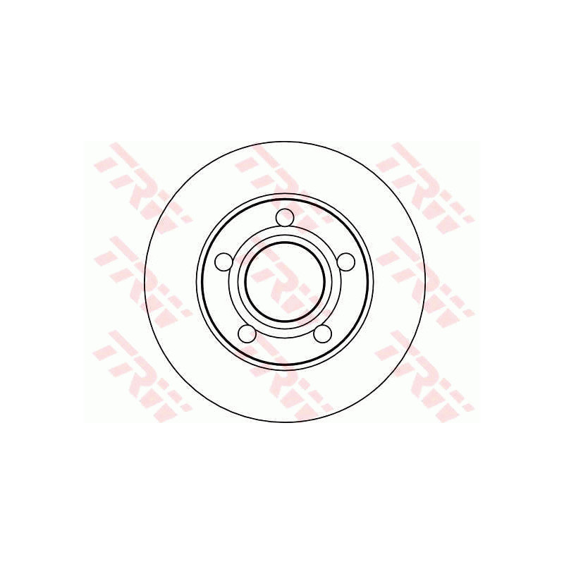 Jeu de 2 disques de frein TRW