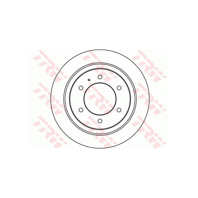 Jeu de 2 disques de frein TRW